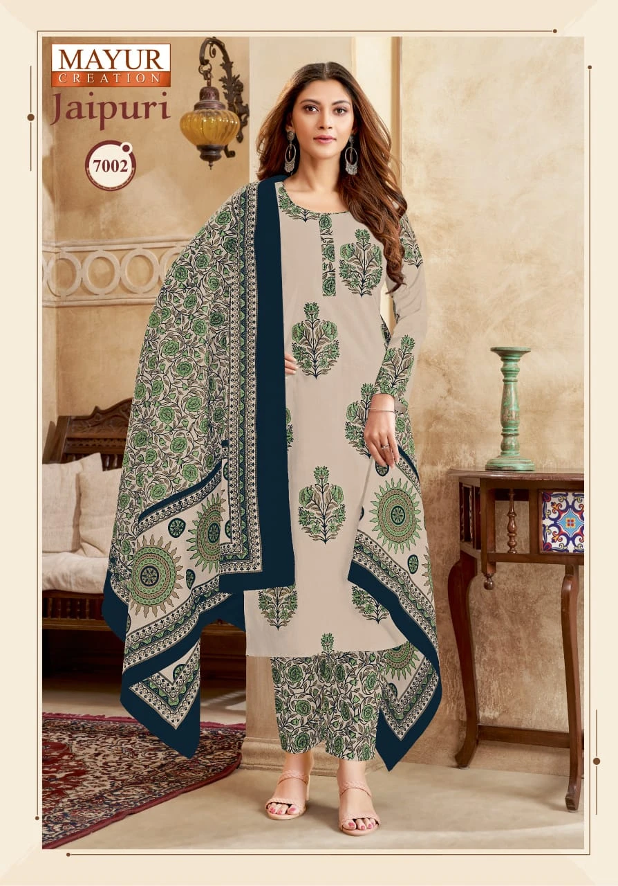 Mayur Jaipuri Vol 7 Cotton Wholesale Readymade Salwar Suit Catalog — Wholesale Readymade Suit, Mayur Dress wholesale from Surat - Gallery Image 10